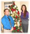 photo L - R, Rob Mazzoli, Pine Islandf Elementary School Principal, and Beth Smith of SunTrust's Pine Island branch